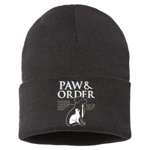 Funny Paw And Order Special Treats Unit Training Sustainable Knit Beanie