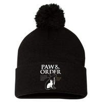 Funny Paw And Order Special Treats Unit Training Pom Pom 12in Knit Beanie