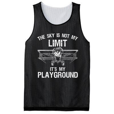 Funny Pilot Art For Airplane Pilot Aviation Mesh Reversible Basketball Jersey Tank