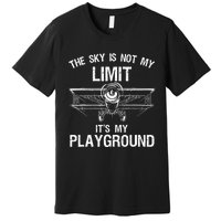 Funny Pilot Art For Airplane Pilot Aviation Premium T-Shirt