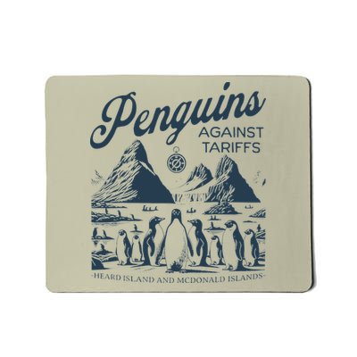 Funny Penguins Against Tariffs Heard Island Penguin Resist Mousepad