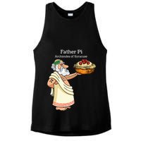 Father Pi Archemedies Syracuse Pi Tattoo Pi Symbol Numbers Ladies PosiCharge Tri-Blend Wicking Tank