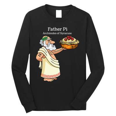 Father Pi Archemedies Syracuse Pi Tattoo Pi Symbol Numbers Long Sleeve Shirt