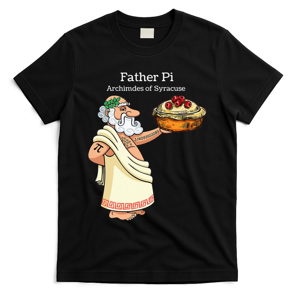 Father Pi Archemedies Syracuse Pi Tattoo Pi Symbol Numbers T-Shirt