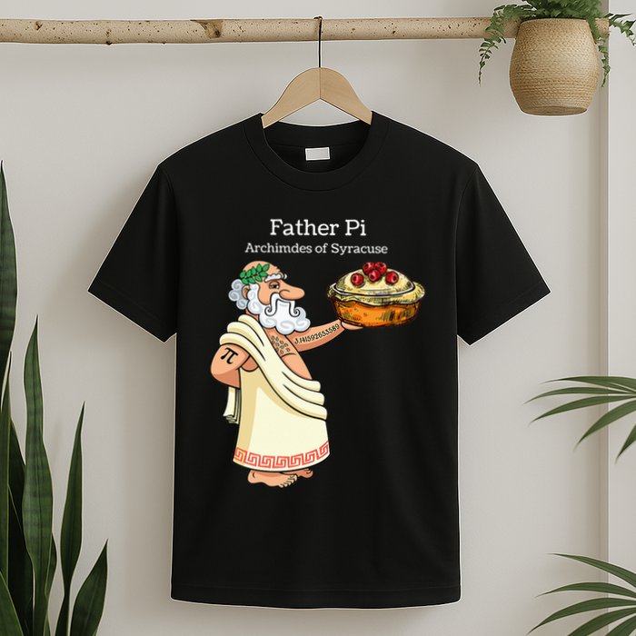 Father Pi Archemedies Syracuse Pi Tattoo Pi Symbol Numbers T-Shirt