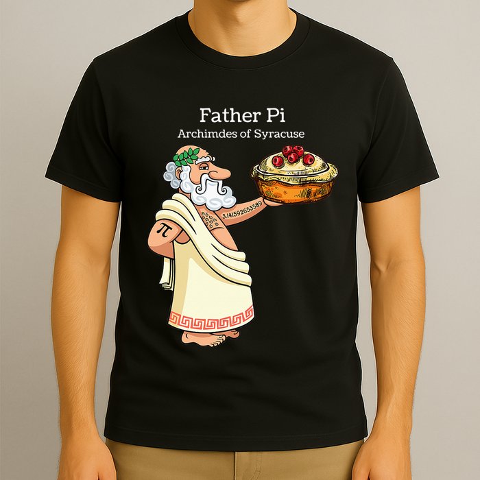 Father Pi Archemedies Syracuse Pi Tattoo Pi Symbol Numbers T-Shirt