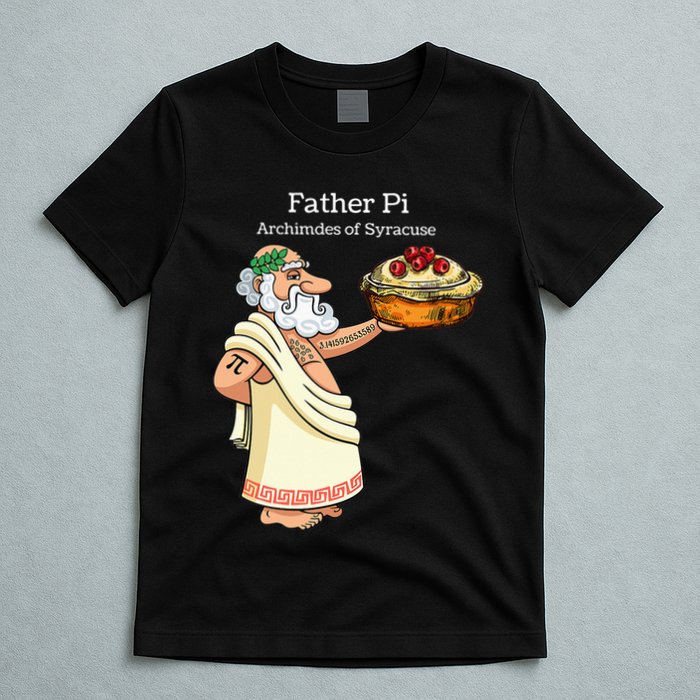 Father Pi Archemedies Syracuse Pi Tattoo Pi Symbol Numbers T-Shirt