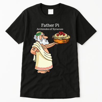 Father Pi Archemedies Syracuse Pi Tattoo Pi Symbol Numbers Tall T-Shirt