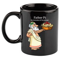 Father Pi Archemedies Syracuse Pi Tattoo Pi Symbol Numbers 11oz C Handle Ceramic Mug