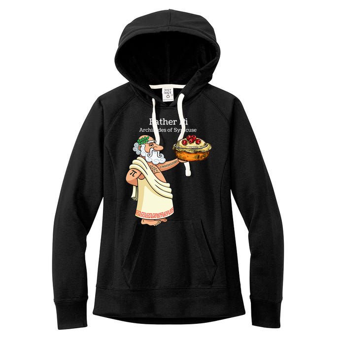 Father Pi Archemedies Syracuse Pi Tattoo Pi Symbol Numbers Women's Fleece Hoodie
