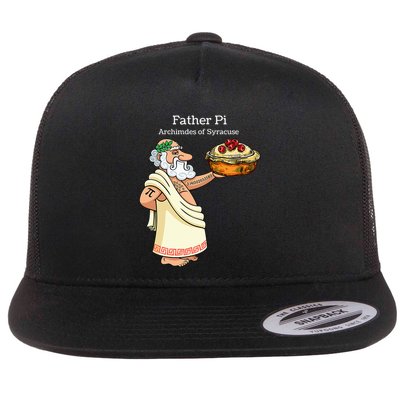 Father Pi Archemedies Syracuse Pi Tattoo Pi Symbol Numbers Flatbill Hat