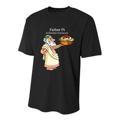 Father Pi Archemedies Syracuse Pi Tattoo Pi Symbol Numbers Youth Performance Sprint T-Shirt