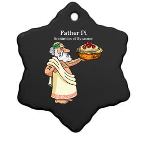 Father Pi Archemedies Syracuse Pi Tattoo Pi Symbol Numbers Ceramic Star Ornament