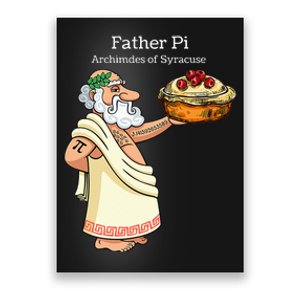 Father Pi Archemedies Syracuse Pi Tattoo Pi Symbol Numbers Poster