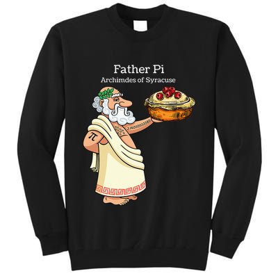 Father Pi Archemedies Syracuse Pi Tattoo Pi Symbol Numbers Tall Sweatshirt