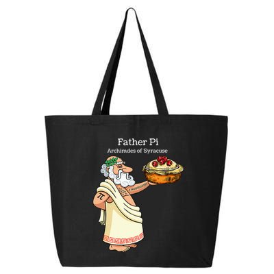 Father Pi Archemedies Syracuse Pi Tattoo Pi Symbol Numbers 25L Jumbo Tote