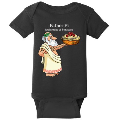 Father Pi Archemedies Syracuse Pi Tattoo Pi Symbol Numbers Baby Bodysuit