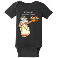 Father Pi Archemedies Syracuse Pi Tattoo Pi Symbol Numbers Baby Bodysuit