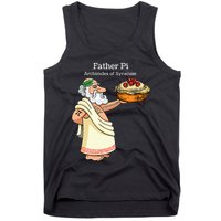 Father Pi Archemedies Syracuse Pi Tattoo Pi Symbol Numbers Tank Top