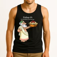 Father Pi Archemedies Syracuse Pi Tattoo Pi Symbol Numbers Tank Top