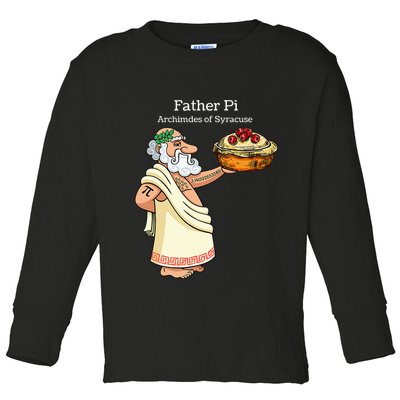 Father Pi Archemedies Syracuse Pi Tattoo Pi Symbol Numbers Toddler Long Sleeve Shirt