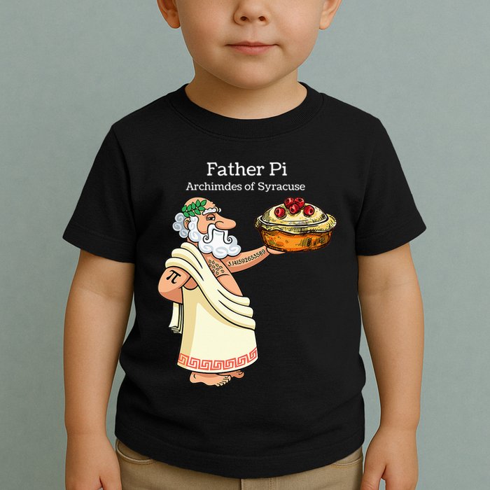 Father Pi Archemedies Syracuse Pi Tattoo Pi Symbol Numbers Toddler T-Shirt