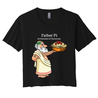 Father Pi Archemedies Syracuse Pi Tattoo Pi Symbol Numbers Crop Top