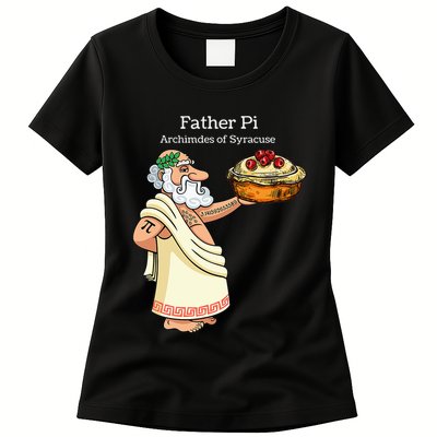 Father Pi Archemedies Syracuse Pi Tattoo Pi Symbol Numbers Womens T-Shirt