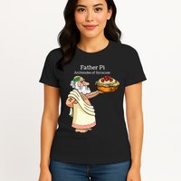 Father Pi Archemedies Syracuse Pi Tattoo Pi Symbol Numbers Womens T-Shirt