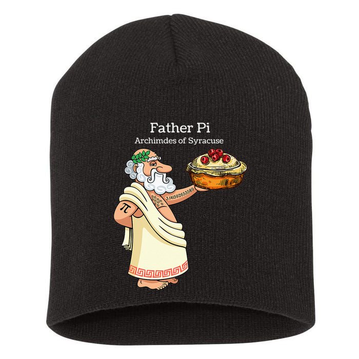 Father Pi Archemedies Syracuse Pi Tattoo Pi Symbol Numbers Short Acrylic Beanie