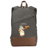 Father Pi Archemedies Syracuse Pi Tattoo Pi Symbol Numbers Cotton Canvas Backpack