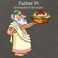 Father Pi Archemedies Syracuse Pi Tattoo Pi Symbol Numbers Cotton Canvas Backpack