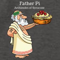 Father Pi Archemedies Syracuse Pi Tattoo Pi Symbol Numbers Vector Backpack
