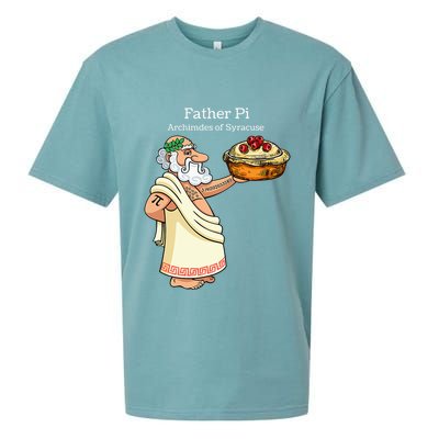 Father Pi Archemedies Syracuse Pi Tattoo Pi Symbol Numbers Sueded Cloud Jersey T-Shirt