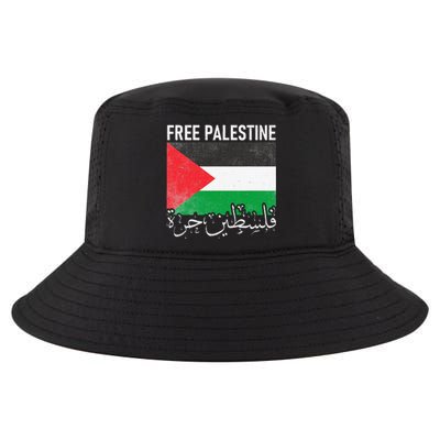 Free Palestine Arabic Palestine Gaza Jerusalem Support Cool Comfort Performance Bucket Hat