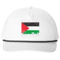 Free Palestine Arabic Palestine Gaza Jerusalem Support Snapback Five-Panel Rope Hat