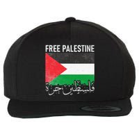 Free Palestine Arabic Palestine Gaza Jerusalem Support Wool Snapback Cap