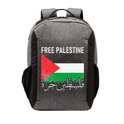 Free Palestine Arabic Palestine Gaza Jerusalem Support Vector Backpack