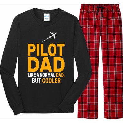 Funny Pilot Art For Dad Pilot Aviation Airplane Humor Pilot Gift Long Sleeve Pajama Set