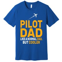 Funny Pilot Art For Dad Pilot Aviation Airplane Humor Pilot Gift Premium T-Shirt