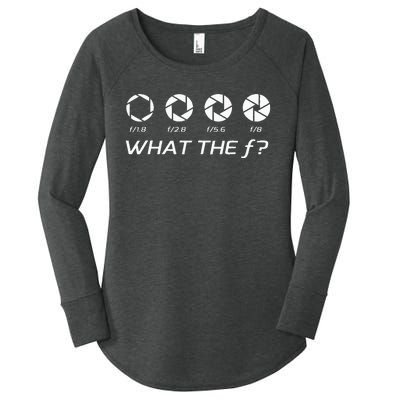 Funny Photography Aperture FStops Women's Perfect Tri Tunic Long Sleeve Shirt