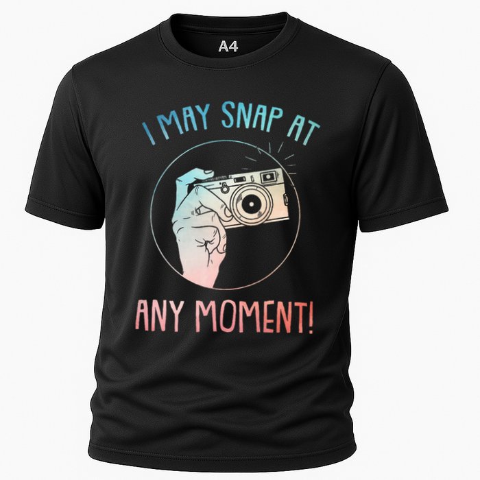 Funny Photography Art For Camera Gag Photographer Cooling Performance Crew T-Shirt
