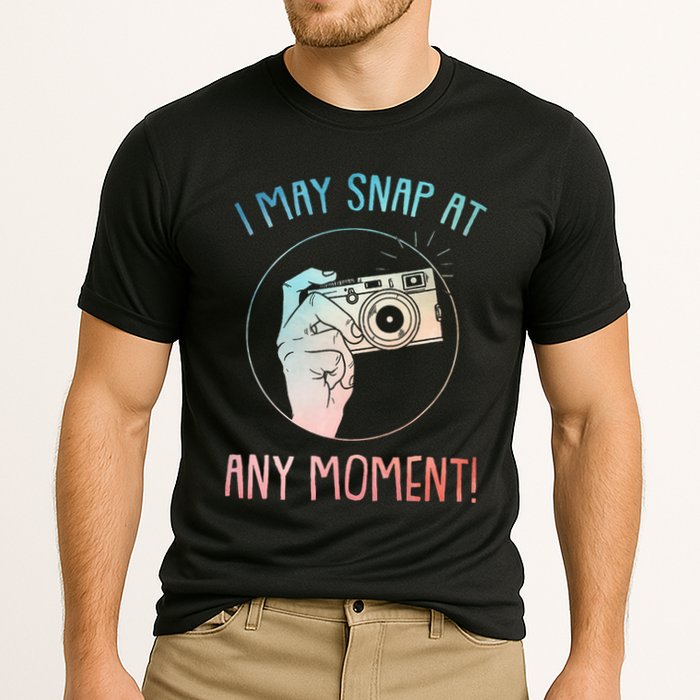 Funny Photography Art For Camera Gag Photographer Cooling Performance Crew T-Shirt