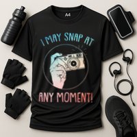 Funny Photography Art For Camera Gag Photographer Cooling Performance Crew T-Shirt