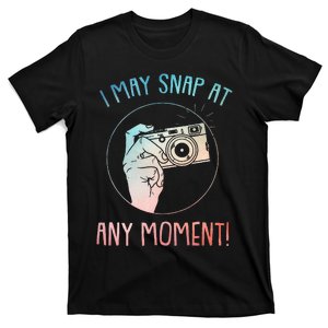 Funny Photography Art For Camera Gag Photographer T-Shirt