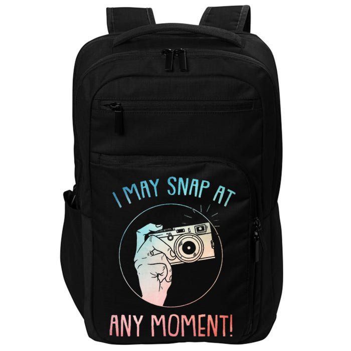 Funny Photography Art For Camera Gag Photographer Impact Tech Backpack