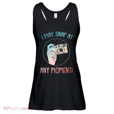 Funny Photography Art For Camera Gag Photographer Ladies Essential Flowy Tank