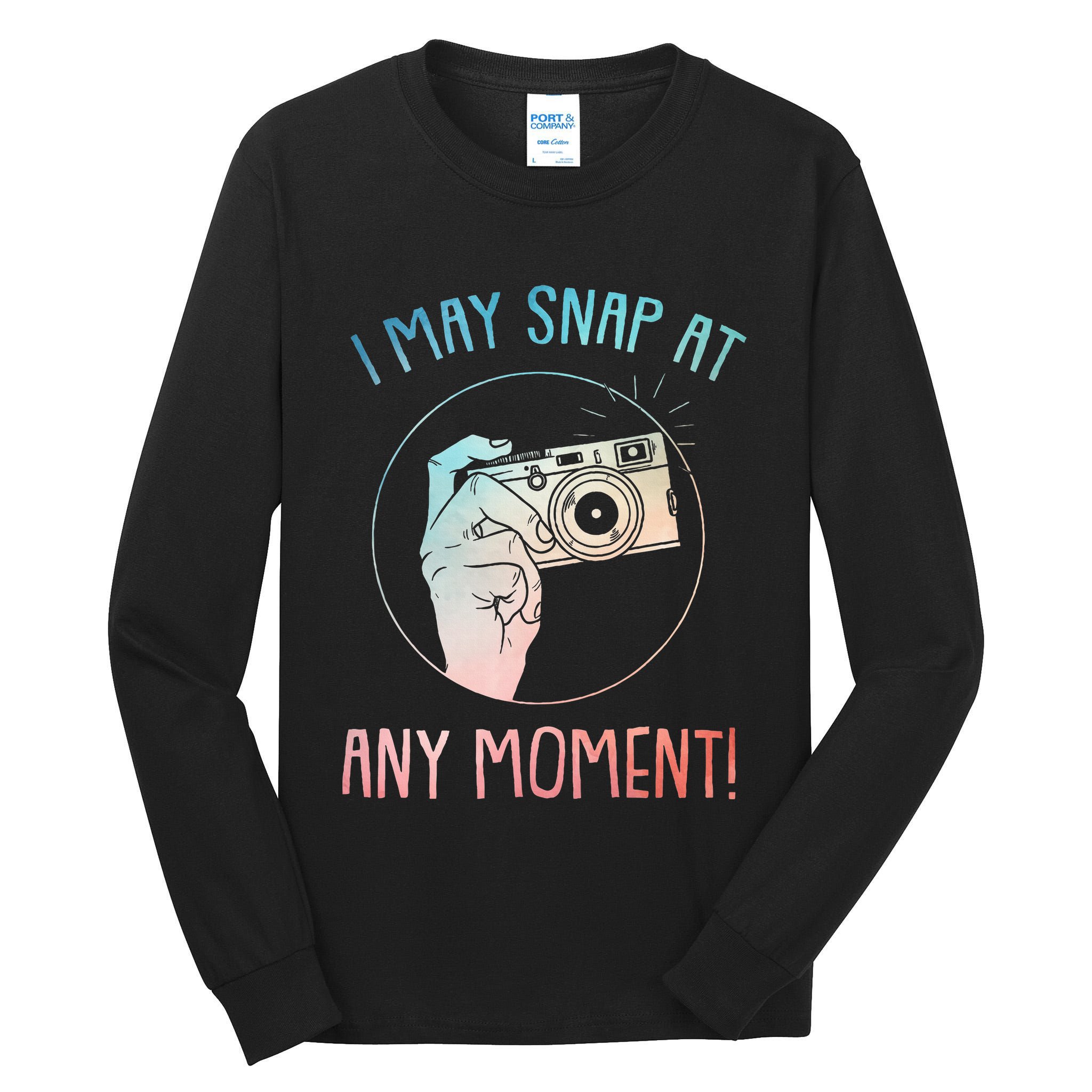 Funny Photography Art For Camera Gag Photographer Tall Long Sleeve T-Shirt