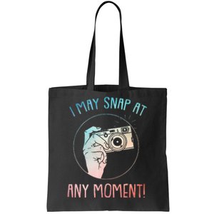 Funny Photography Art For Camera Gag Photographer Tote Bag