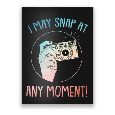 Funny Photography Art For Camera Gag Photographer Poster